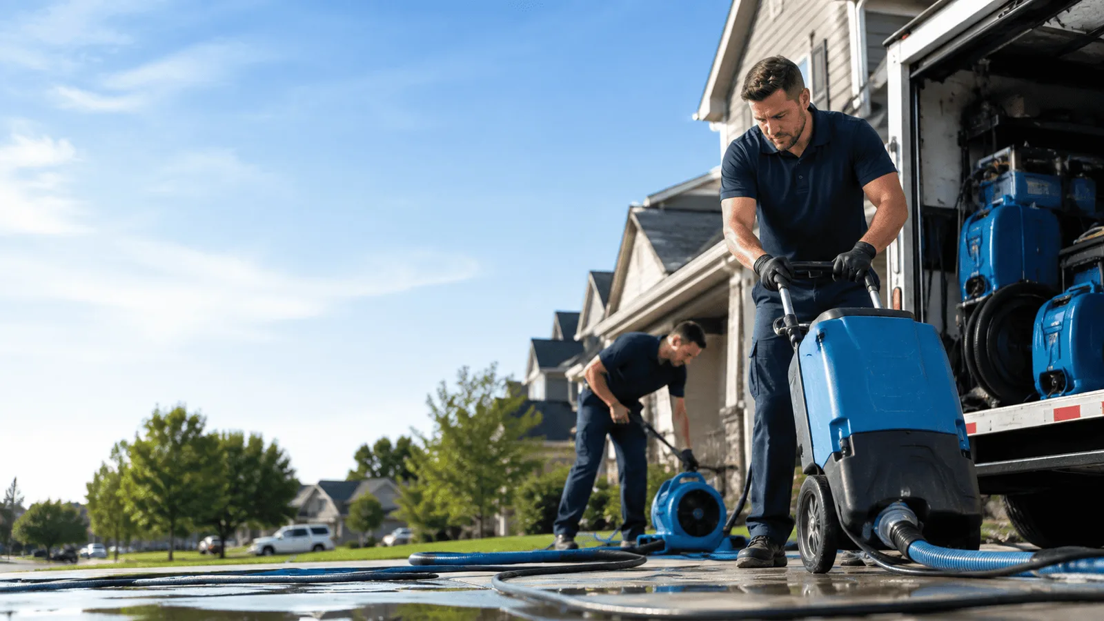 Structural Drying being performed in Cranberry Township, PA